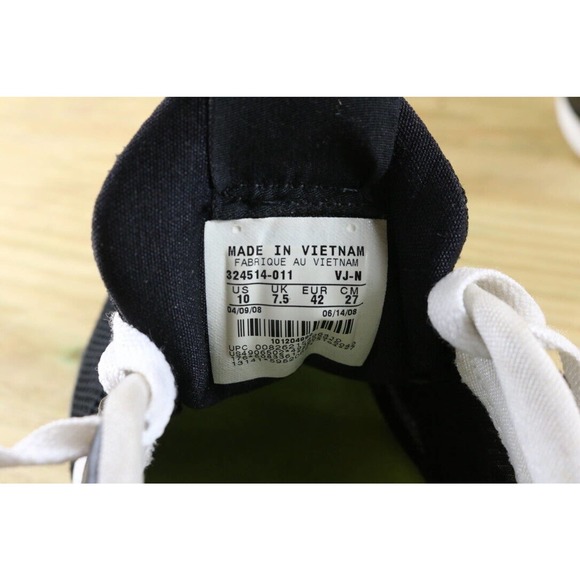 Nike Zoom Trainer Sneakers Womens 10 Black White Athletic Retro 2008 Running - Picture 7 of 7